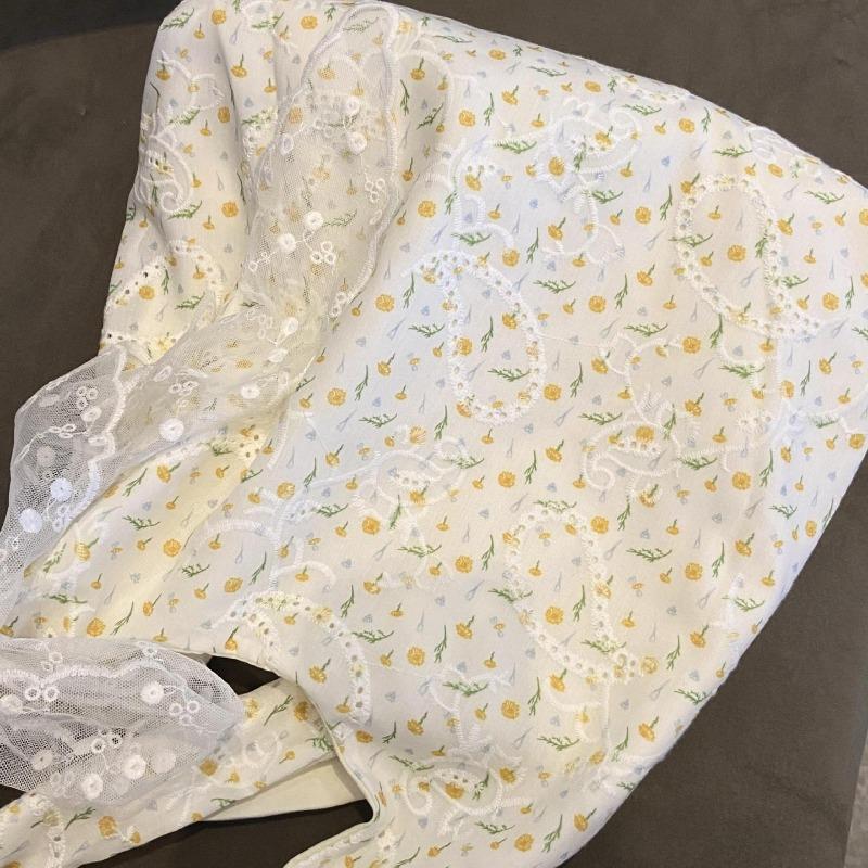 Floral Print Bag A Niche Design for Office Workers Fashionable and Stylish Large-capacity Single-shoulder Bag for Teenage Girls