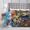 Anime Zootopia Cartoon Blanket  Soft Warm Comfortable Plush Throw Blanket For Home Decor Travel Flannel Bedspread Bed Cover