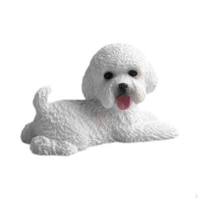 Dog Figurine for Car Interior Decoration Bonsai Micro Landscape Office