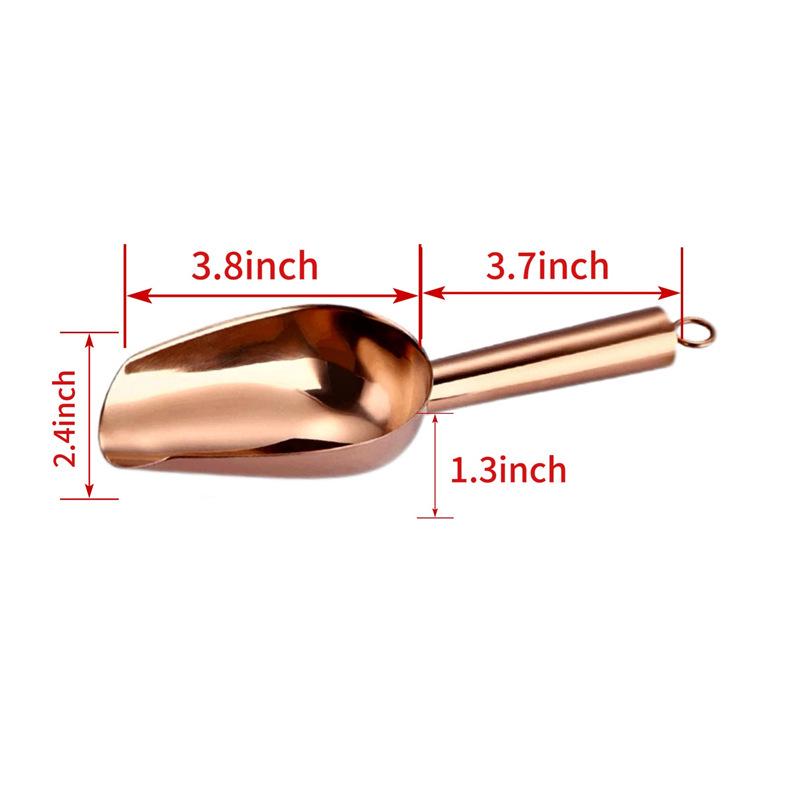 Stainless Steel Multi-functional Ice, Grain, Popcorn, Candy, and Coffee Bean Scoop