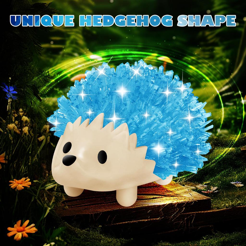 sdaymol Crystal Growing Kit for Kids 2 Colors Grow from a Hedgehog Science Experiment Kids Crystal Science Kit for Teens STEM Gift for Boys Girls - &