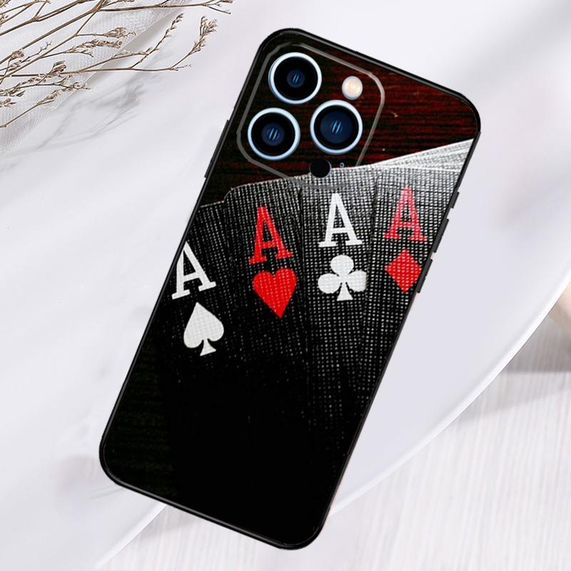 Poker Casino Art Pattern Phone Case For iPhone 17 Pro Max 16 14 13 12 11 15 Pro Max Plus 12 13 Mini 16e 17 Air Cover