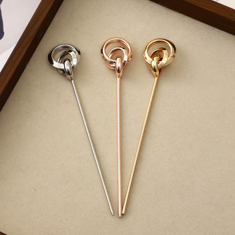 Simple And Versatile Pearl Hairpin, Hair Accessories, Niche Cold Hairpin, Modern One-Character Plain Hairpin.