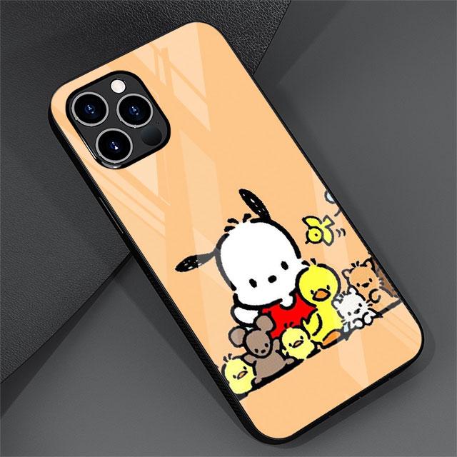 Pachacco Szklane Etui Na Apple iPhone 14 13 Pro 11 12 7 8 Plus SE 2022 XR X XS Max 6 6S Hartowana Osłona Telefonu Kreskówkowe Capas Cas