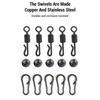 25PCS with Swivels Carp Fishing Kit Anti-Tangles Sleeves Fishing Terminal Tackle Kit  Carp Fishing