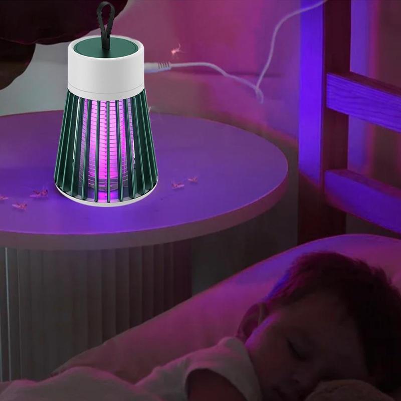 Lampe tue-moustiques rechargeable avec mode veilleuse Sûr et silencieux Pour femmes enceintes et bébés