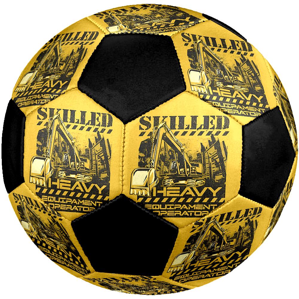 Excavator Theme Size 5 Soccer Ball, Suitable for Both Indoor and Outdoor Matches, a Gift Suitable for Everyone.