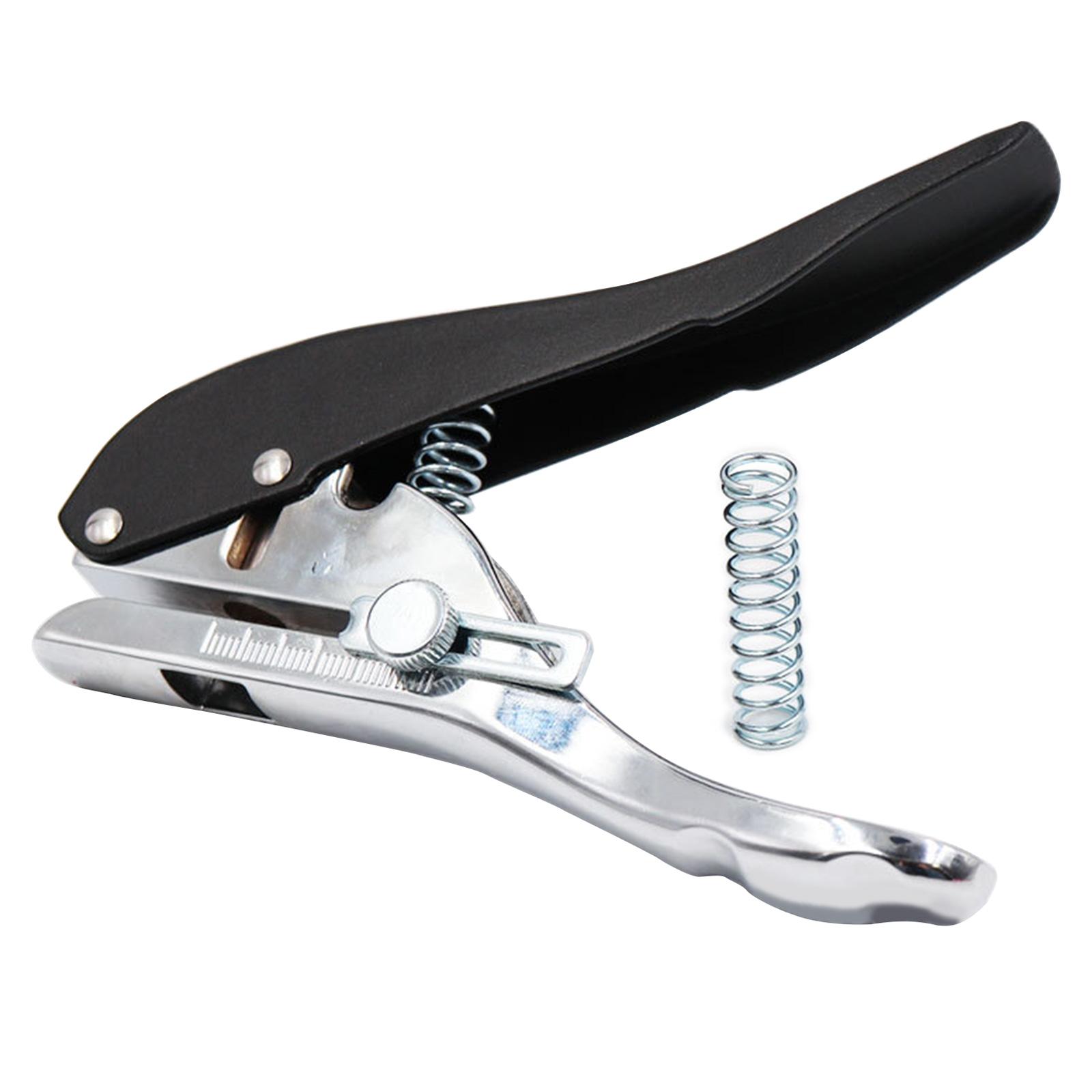 

Portable Punch Pliers 10mm Hole Card Punching Tool Hand Countersink Drill Punch Tool for Cardboard Paper Crafts Labels чёрный