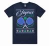 Joyeux Padel Christmas T-shirt Tee Top Xmas Tennis Racquet Sport Gift Retro Noel