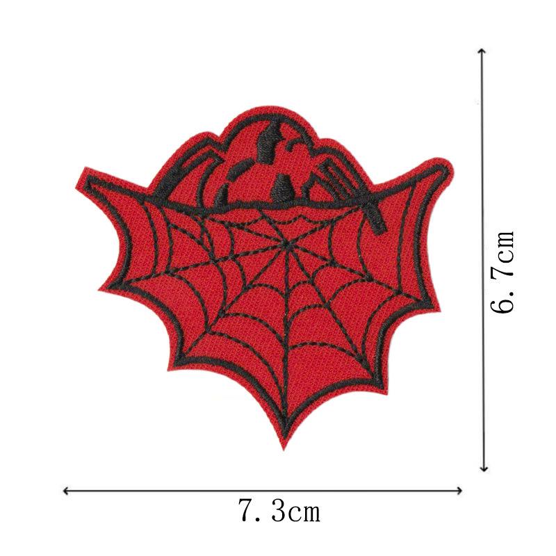 Red Cartoon Spider Decorative Embroidered Patch for Clothing