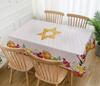 Shana Tova Tablecloths Rosh Hashanah Jewish New Year Table Cover Decor High Holy Day Decor Home Party Kitchen Dining Table Decor