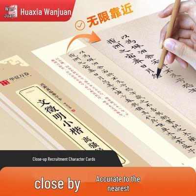 Wen Zhengming's Li Sao Jing Calligraphy Practice Sheets - Regular Script Copy Card Set