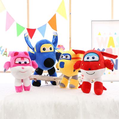 Pro Super Wings Plyšová hračka Kreslená hračka Jett Jerome Donnie Dizzy Mira Figurka Plyšová plyšová vycpaná panenka Pohovka Peluche PilloKids Vánoční dárek