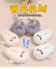 Adorable Cartoon Sea Lion Plush Slippers - Warm, Non-slip Cotton for Men and Girls