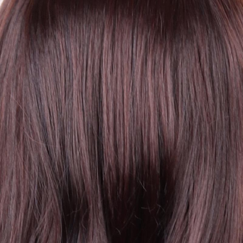 Women's Long Straight Wig with Air Bangs - Age-Reducing Fluffy Hairpiece