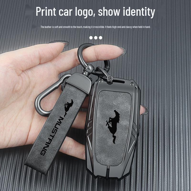 Estojo para Chaves e Óculos Cavalo Elétrico para Ford Mustang Cobra - Concha Protetora e Fivela Unissex