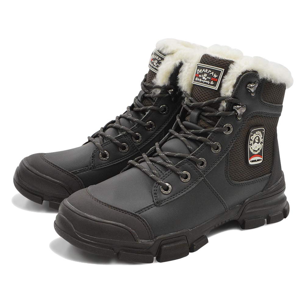 Bearpaw Basswood Snow Winter Snow Shoes Men's Boots, Water-Repellent, (Size 26cm, Brown)