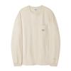 BROMPTON LONDON Basic Solid Long Sleeve T-Shirt - Cream (P253Uts411)