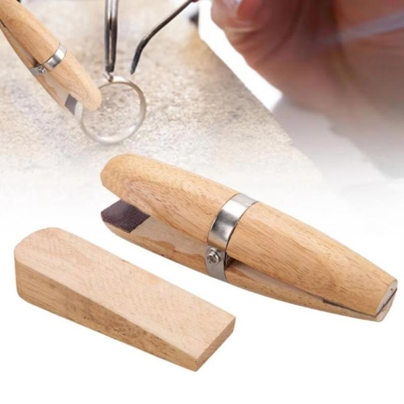 Practical Sturdy Wood Rings Holder Tool Portable for Jewelry Making and Repair Strong Grip for Secure Handling