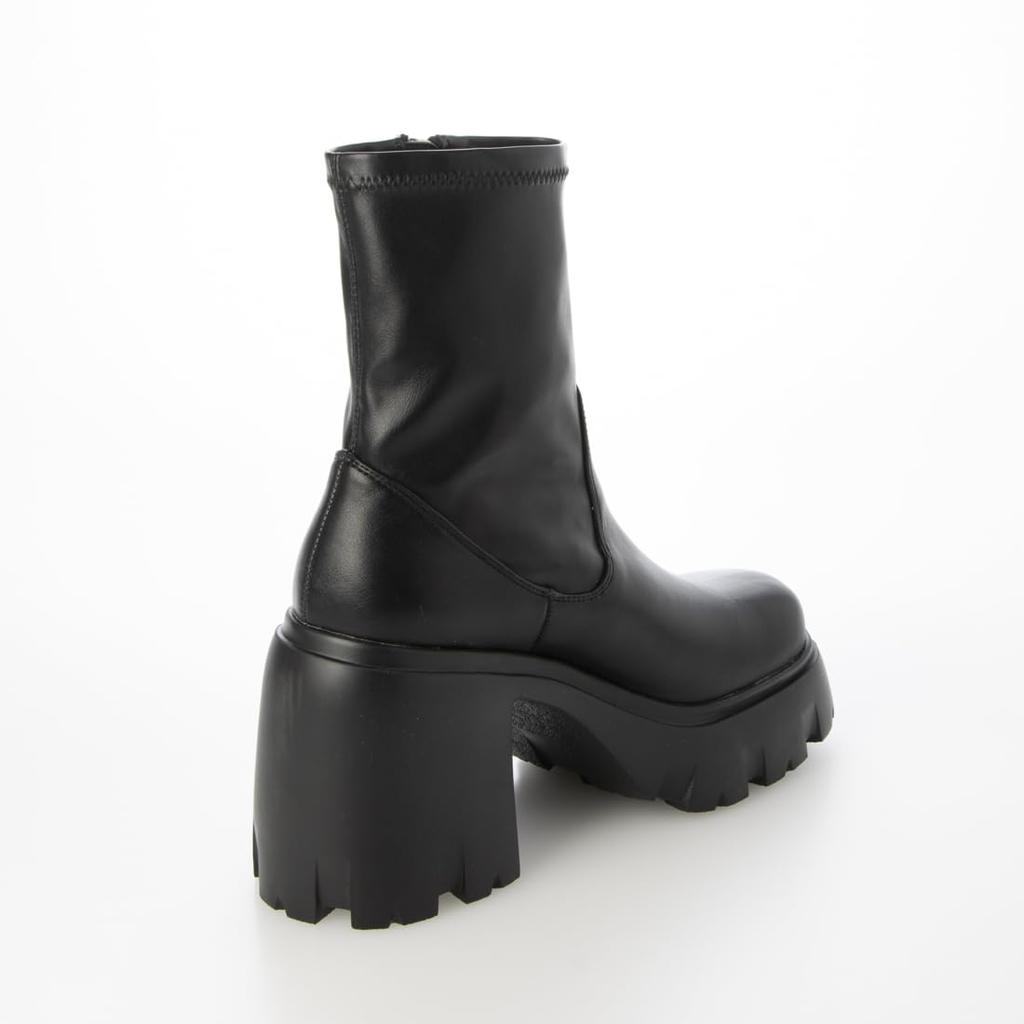 Evol Modestiefel, Seitenreißverschluss, 10cm Plateau Kurzstiefel