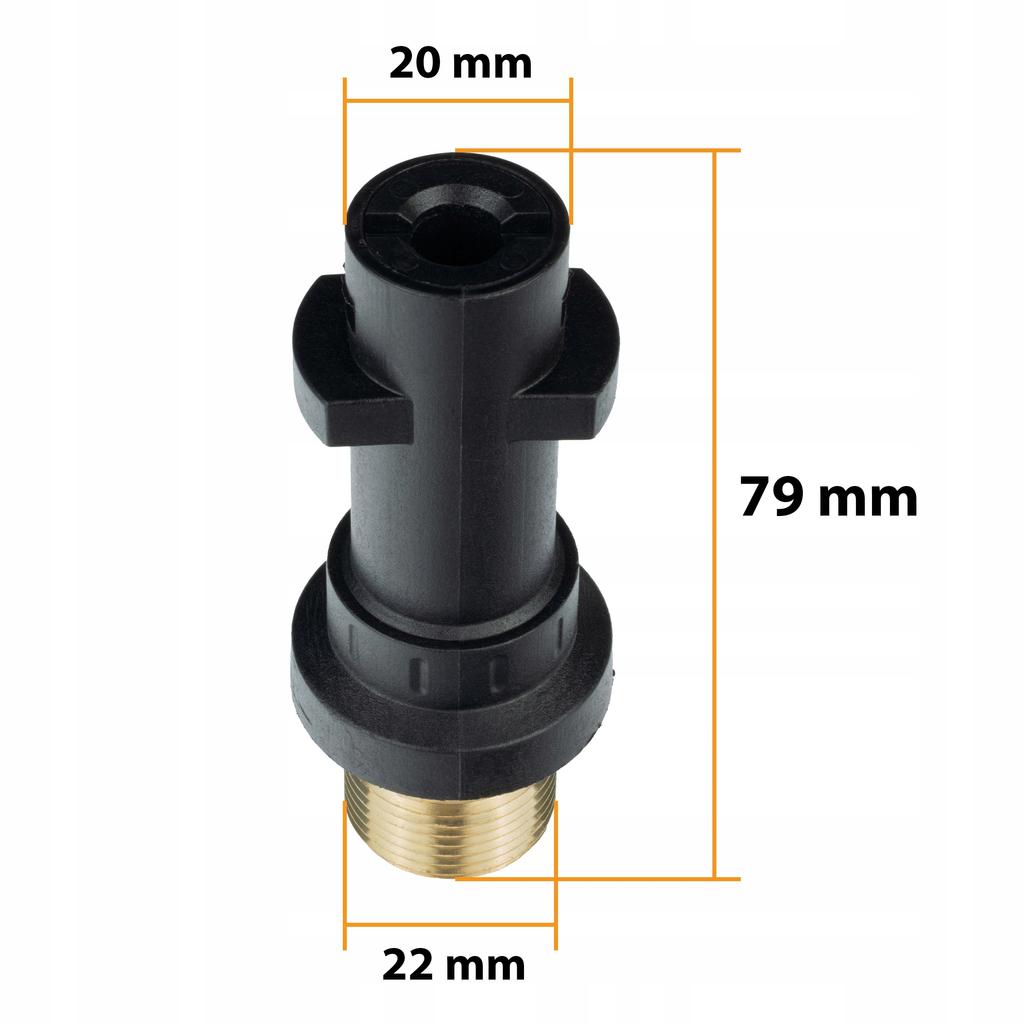 Rosfix JetClean Pro M22-Karcher 3in1 – Kit per Pulizia Fognature 20m | Adattatore Baionetta | 3 Ugelli | Max 180 Bar