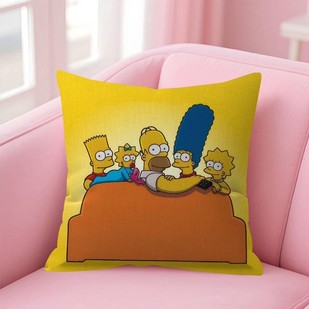 Cartoon The Movie SSimpsons Cushion Cover Decorative Pillow Sofa Home Decor Case Pillow Cases