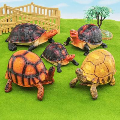 Simulation Turtle Model Realistic Tortoise Figurine Miniature Animal Educational Toy Home Office Desktop Decoration Ornament