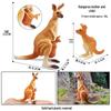 Wild Safari Animal Figurines: Giraffe, Elephant, Rhinoceros, Brown Bear, Tiger, Lion, Leopard, Hippopotamus - Solid Cognitive Toys