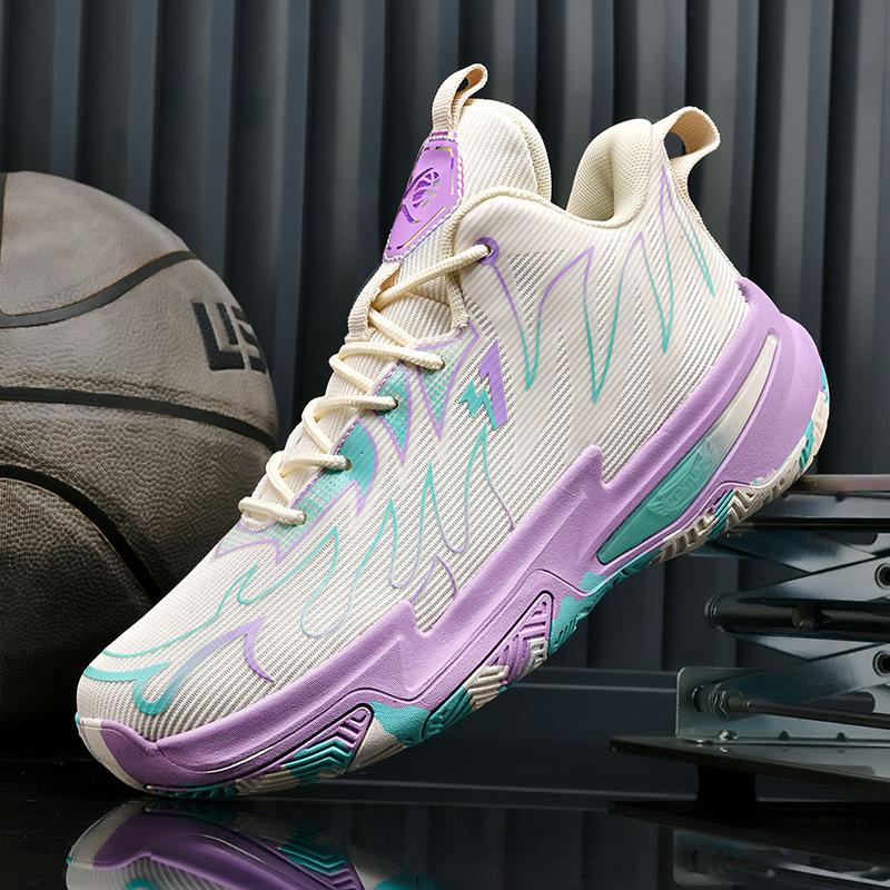 

2025 новые боевые баскетбольные кроссовки студенты боевой баскетбол мальчики высокие спортивные кроссовки молодежные повседневные для бега 35