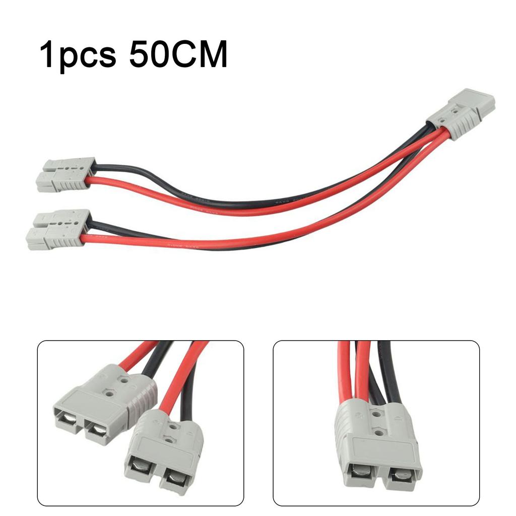 120A Polarity Protected Dual Y Adapter with 6AWG Cable for Safe High-Current Connections In RVs Boats and Buses