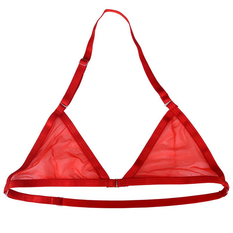 Sexy Solid Color Bras For Women Sheer Mesh Lingerie Underwear Lace Bra