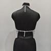 Top alla moda in maglia di alluminio medievale con maglie saldate da 9 mm calibro 16 per donna