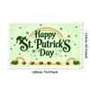 St Patricks Day Backdrop Banner Leprechaun Hat Shamrock Party Background Celebration Photography Props Event Supplies Decoration