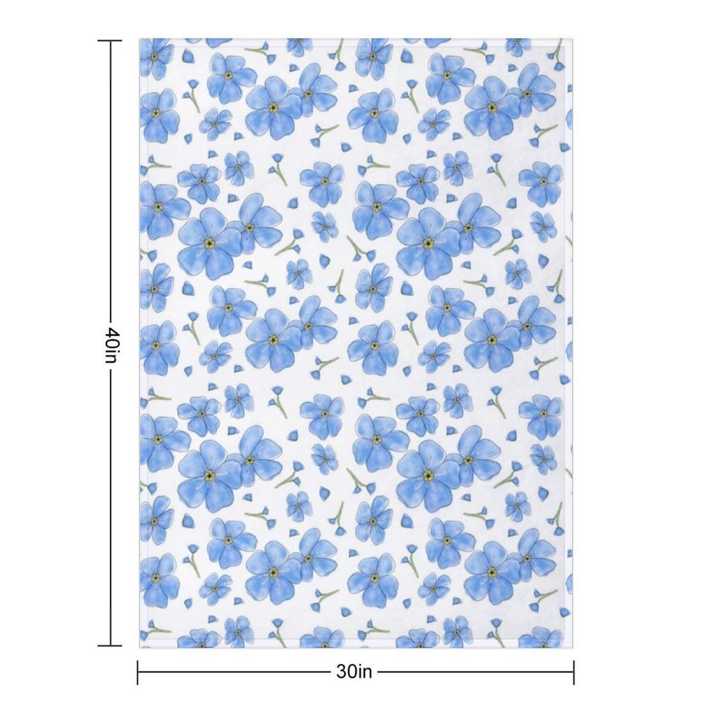 Vergissmeinnicht Muster Überwurfdecke Decken Sofas Dekoration Zottelig Dekorative Sofas Luxus St Decken