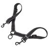 2 Dog Leash Black Nylon 360 Degree Swivel Reflective Dual Dog Walking Leash for Dog Outdoor Activity