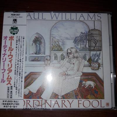 CD PAUL WILLIAMS - Ordinary Fool POCM2027 A&M 1995 Japan Pop Used