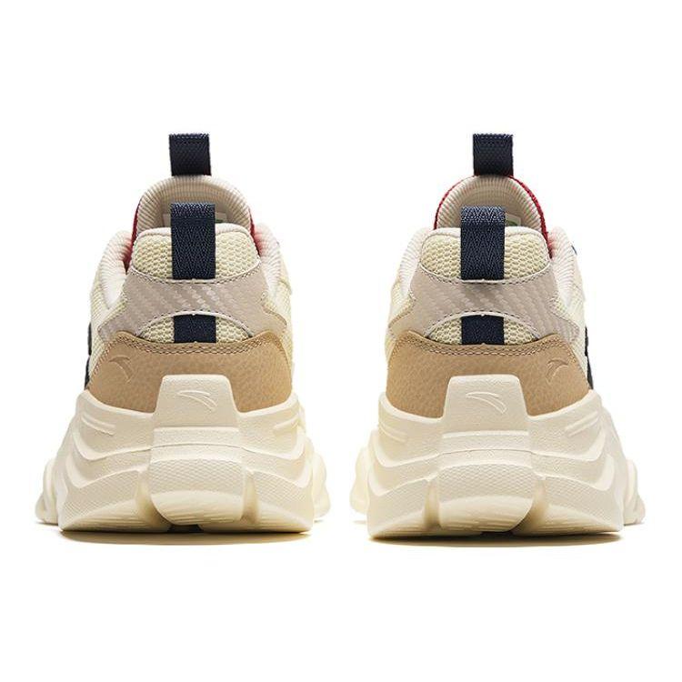Anta Lifestyle Series Shock Absorption Non-Slip Low-Top Casual Shoes Men Sneaker White Blue Red 912428809-3