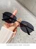 Unisex Rimless Sunglasses Trendy Minimalist Cut Out Design Vintage Inspired Fashion Eyewear for Women Metal Frame Sun Glasses