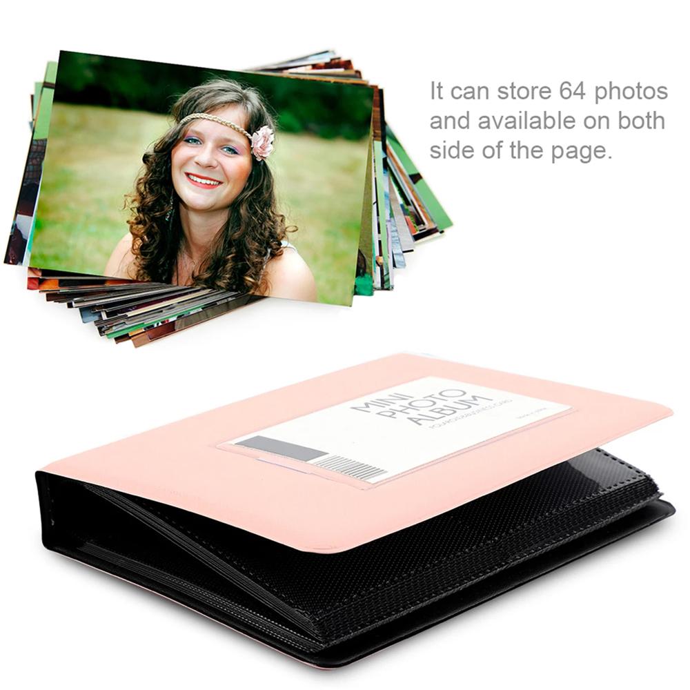Memory Storage 3inch Card Holder 64Pockets Mini Photo Album Photo Album Picture Case Binders Albums