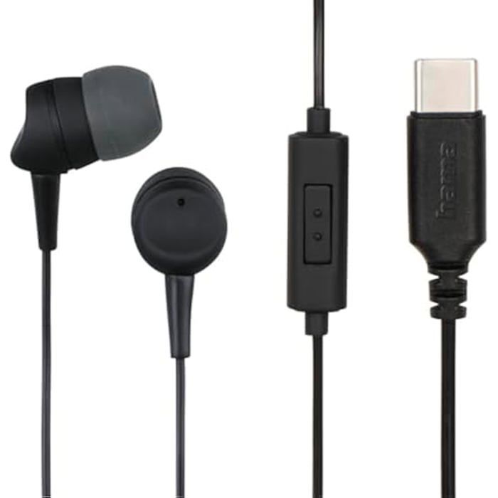 Écouteurs Intra-Auriculaires - HAMA - Sea II - Micro Intégré - USB-C - Isolation De Bruit