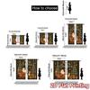 2D Flat Printing  JIT 2pcs   Curtains (Without Rod) Festive Wonderland(5) Fashionable Chic Curtains Polyester Easy Install