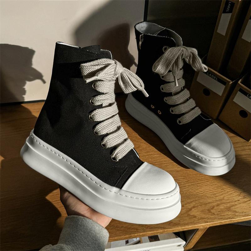 Fashion Leather Ankle Boots For Man Genuine Leather Big Size Boots High Quality Designer Formal Platform Casual Boots Fashion