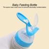 90ml Silicone Baby Toddler Feeding Bottle with Spoon   Food Cereal Squeeze Feeder