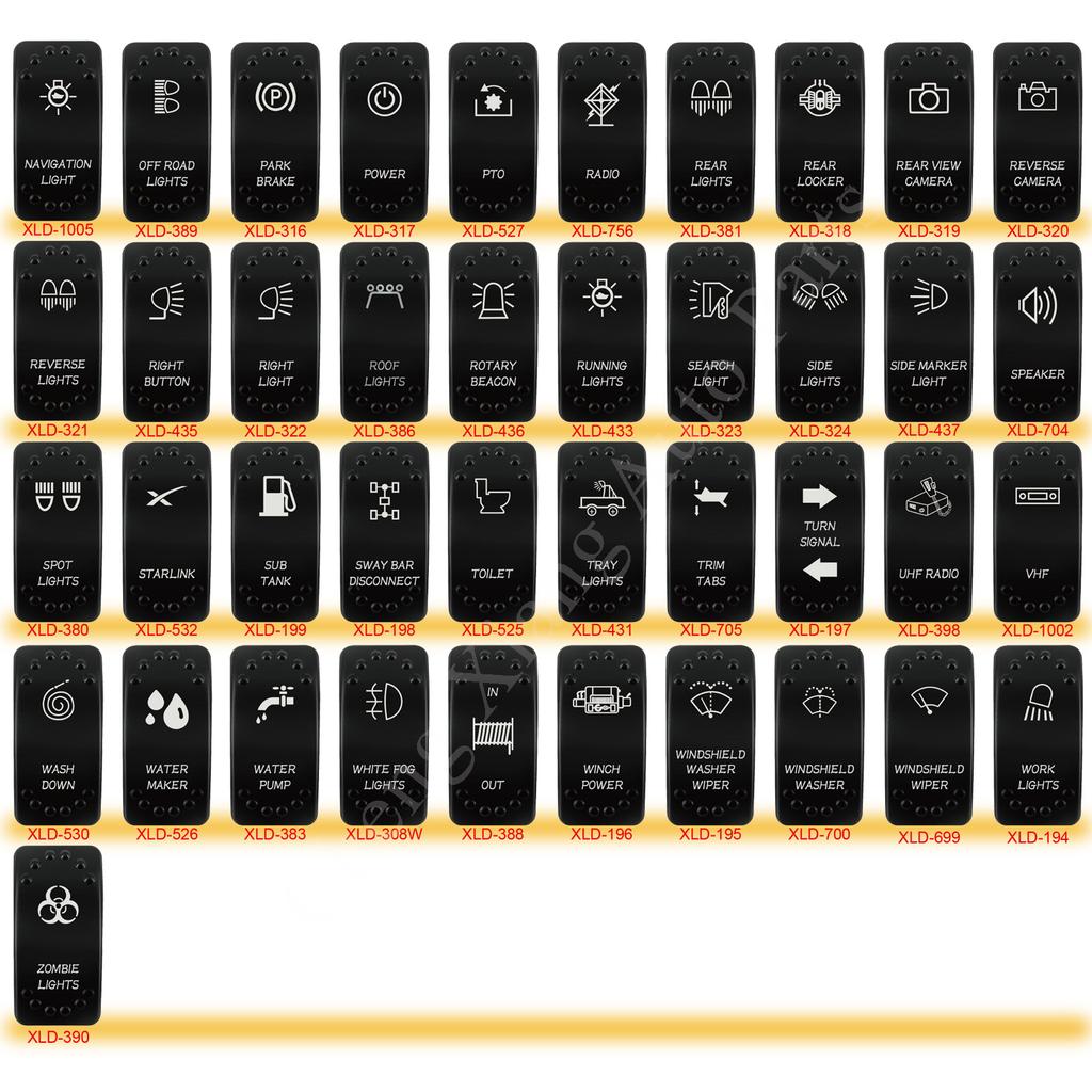 12V 20A Red Led Light Spot Lights Bar Rocker Switch Waterproof Toggle for Car Boat Marine ARB/CARLING/NARVA/4x4 Switch Replace Battery Switches5