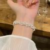 French Flash Pearl Full Diamond Bracelet Court Style Light Luxury Retro Exquisite High-end Jewelry Wholesale