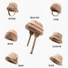 Women S Faux Suede Thick Earflap Winter Hat Multi Wear Fisherman Cap Mongolian Hat