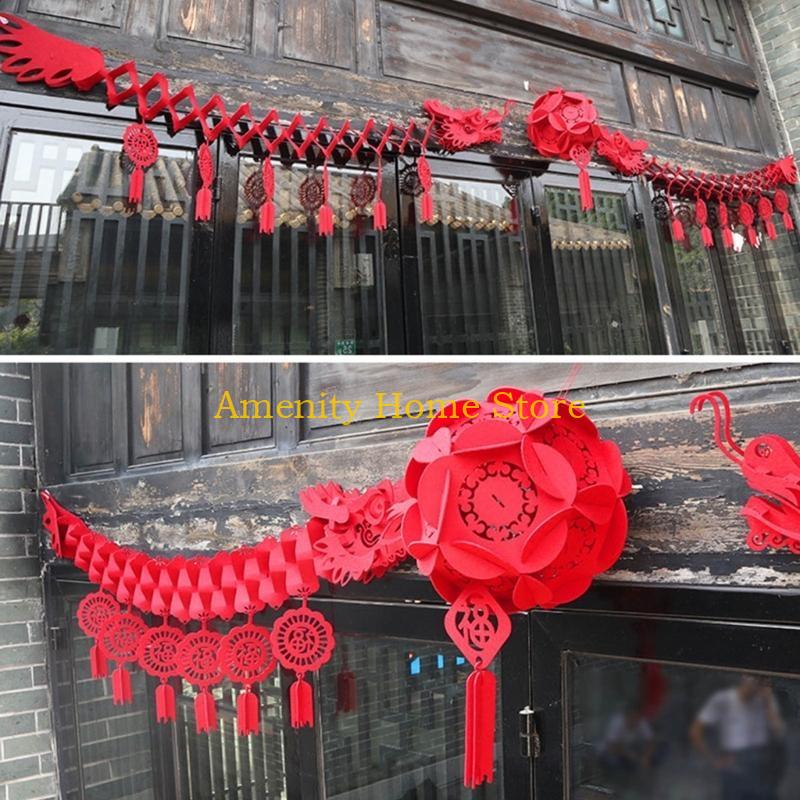 F26C Unique Dragon Year Ceiling Ornament Party Supplies Lunars Year Decoration Gift