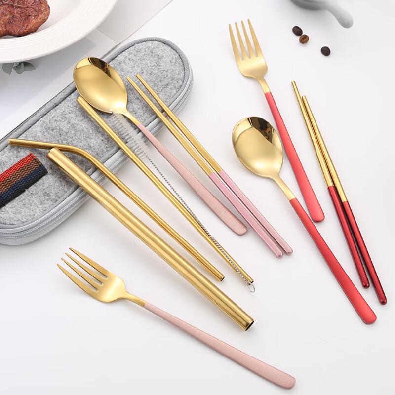 Korean Style Stainless Steel Portable Cutlery Set
