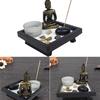 Resin Sand Fragrance Candle Holder Tealight Incense Holder Home Buddha Candlestick Decorat