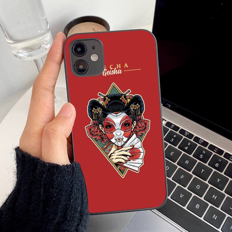 Japanese Style Art Japan Phone Case for iphone 13 8 7 6S Plus X 5S SE 2020 XR 11 12 mini pro XS MAX